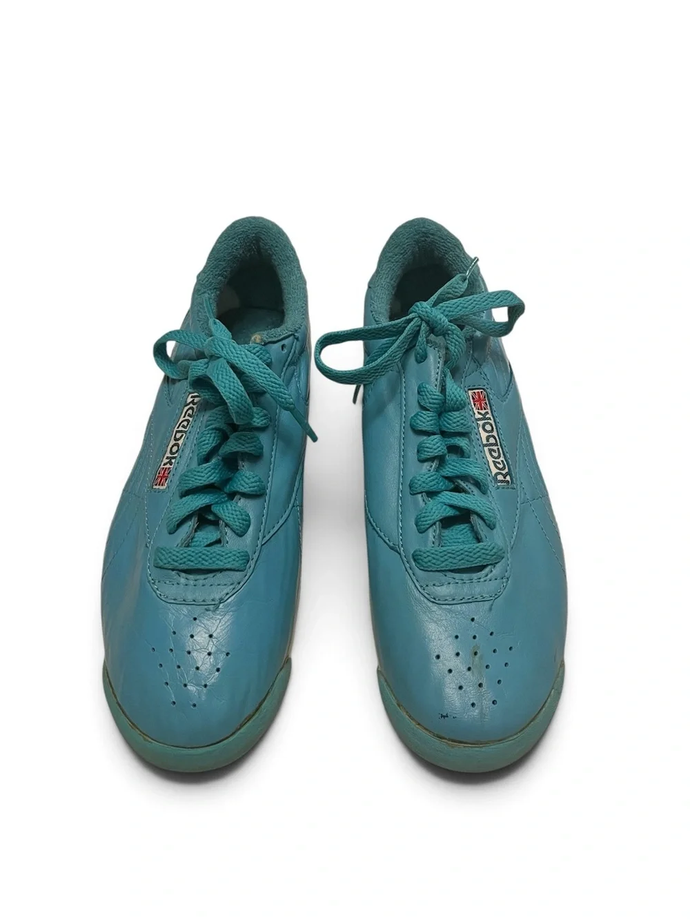 Reebok Vintage Princess Teal Leather Sneakers